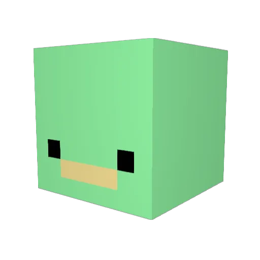 TakeThis Minecraft avatar head, 3D render