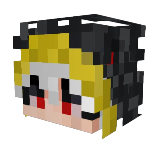 Take_035 Minecraft avatar head, 3D render
