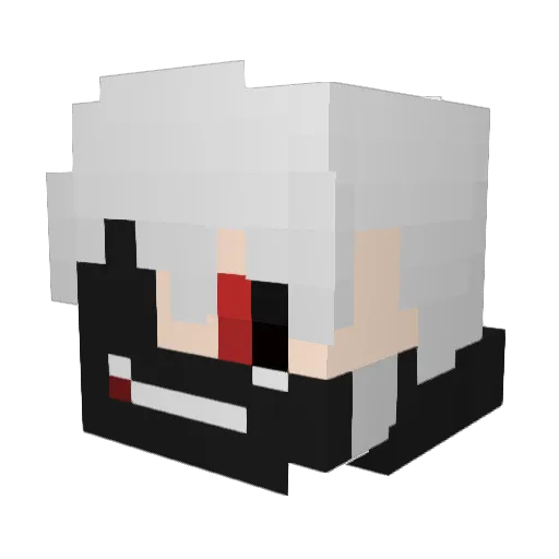 Takedwn Minecraft avatar head, 3D render