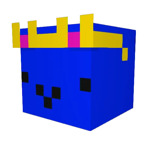 Takelu Minecraft avatar head, 3D render