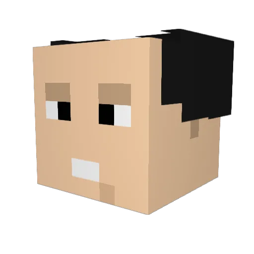 TakenChimera Minecraft avatar head, 3D render