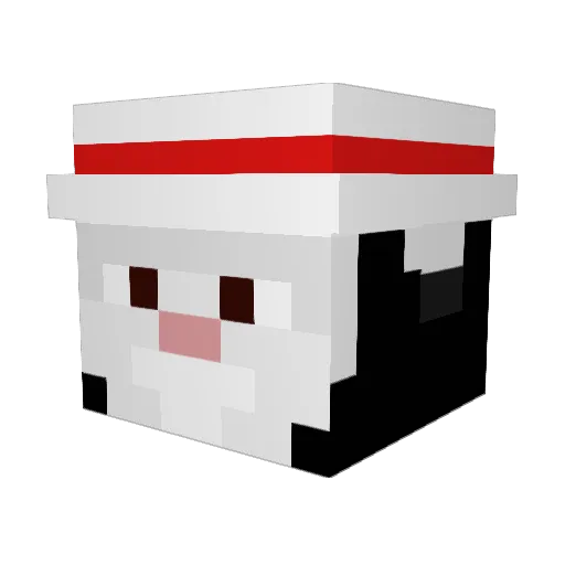 Taken_K Minecraft avatar head, 3D render