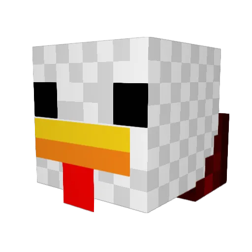 Takeo1230 Minecraft avatar head, 3D render