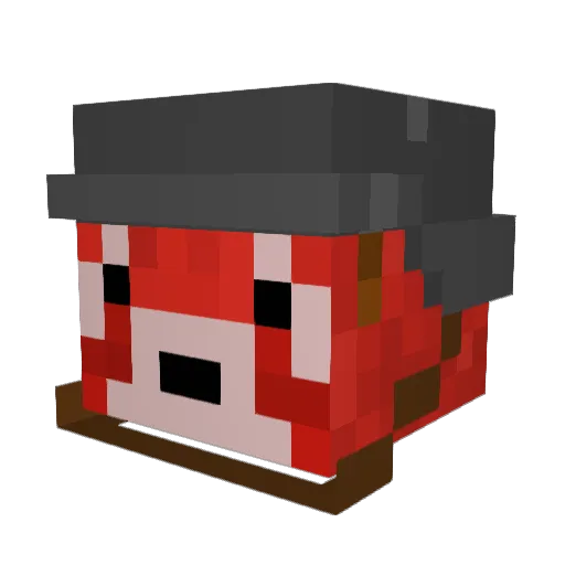 TakeoKage Minecraft avatar head, 3D render