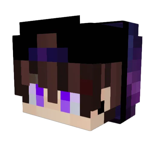 TakerTT Minecraft avatar head, 3D render