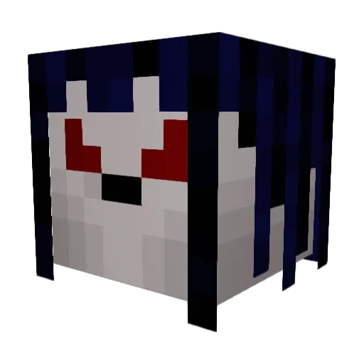 Takeshi5 Minecraft avatar head, 3D render