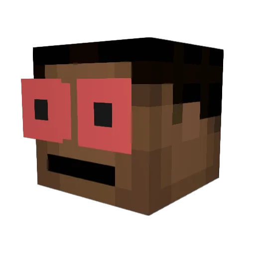 Takeshyx Minecraft avatar head, 3D render