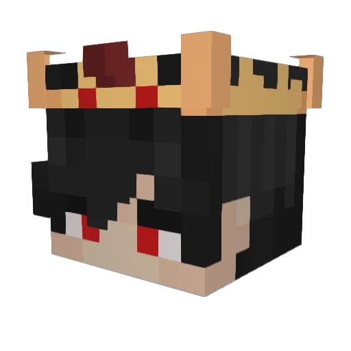 Takezi Minecraft avatar head, 3D render