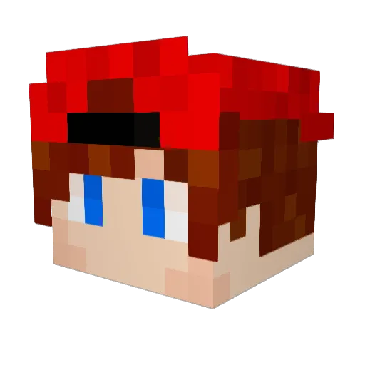 Takheer Minecraft avatar head, 3D render