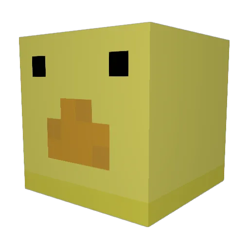 Taki3121 Minecraft avatar head, 3D render