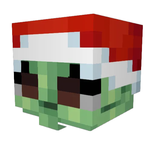 TakiDominik Minecraft avatar head, 3D render