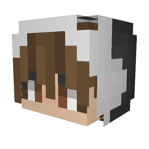 TakiXD Minecraft avatar head, 3D render