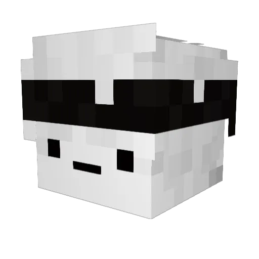 Takiatsu Minecraft avatar head, 3D render