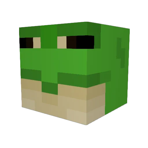 TakingAxis Minecraft avatar head, 3D render