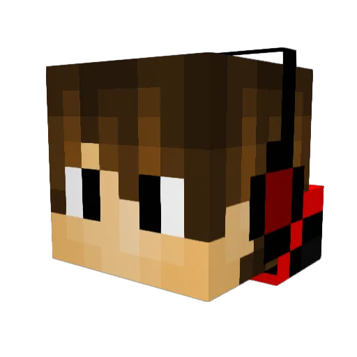 TakionixHD Minecraft avatar head, 3D render
