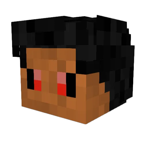 Takiyasu Minecraft avatar head, 3D render