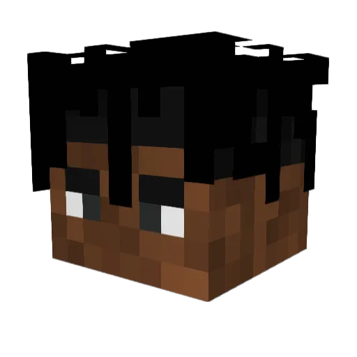 Takk255 Minecraft avatar head, 3D render