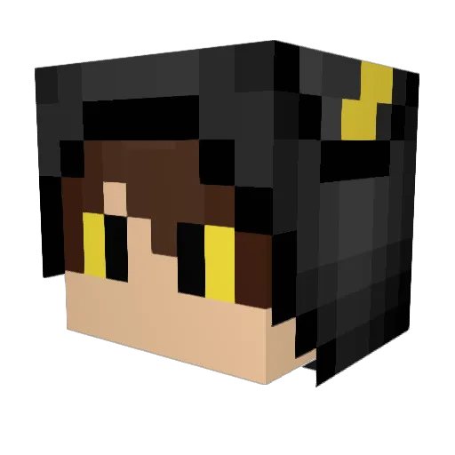 TakoBro Minecraft avatar head, 3D render