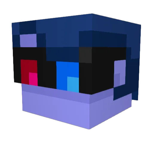 Takorii Minecraft avatar head, 3D render