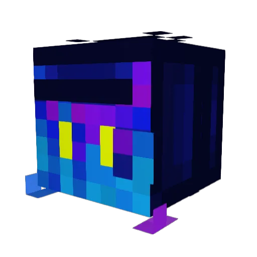 Taktayka Minecraft avatar head, 3D render