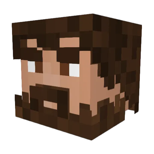 Taktules Minecraft avatar head, 3D render
