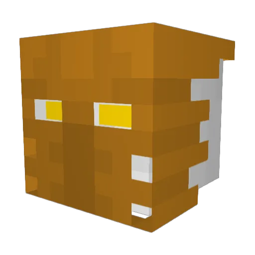 Takuaa Minecraft avatar head, 3D render