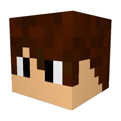 Takumi_F0714 Minecraft avatar head, 3D render
