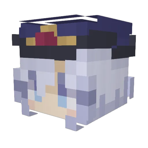 Takutaku415 Minecraft avatar head, 3D render
