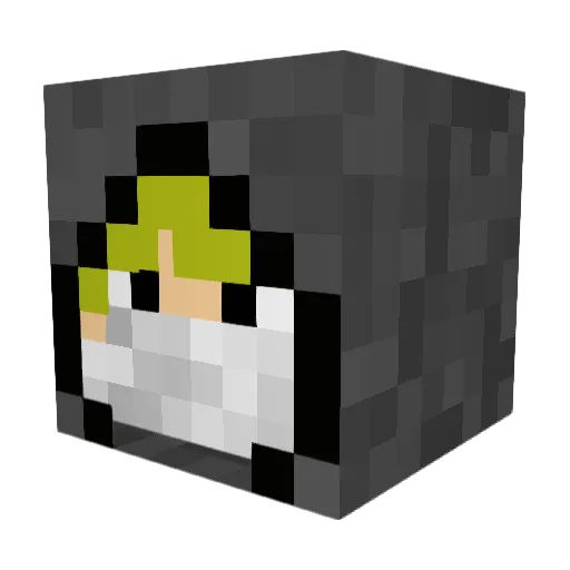 TakuyaSugi Minecraft avatar head, 3D render
