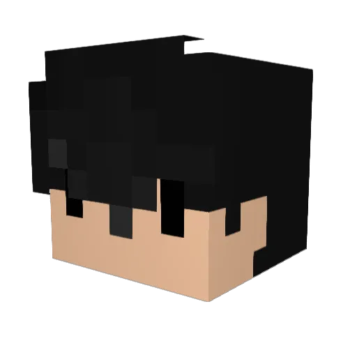 Taky_ Minecraft avatar head, 3D render