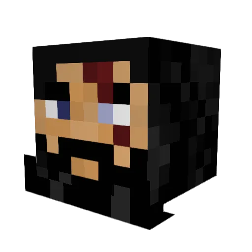 TalDalton Minecraft avatar head, 3D render