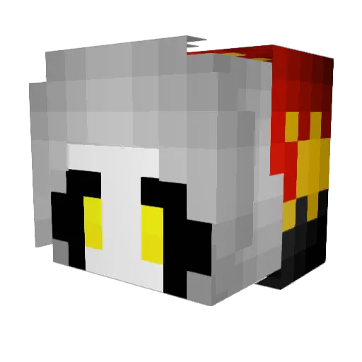 Tala2003 Minecraft avatar head, 3D render