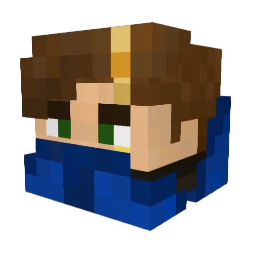 Talan515 Minecraft avatar head, 3D render