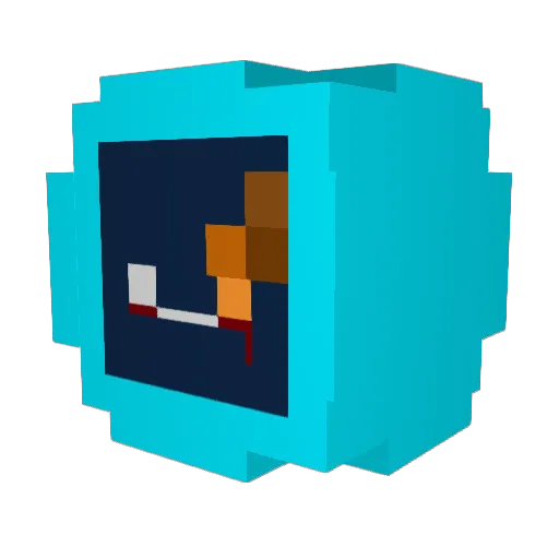 Talani_36 Minecraft avatar head, 3D render