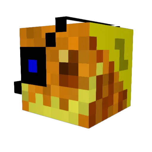 Talankero Minecraft avatar head, 3D render
