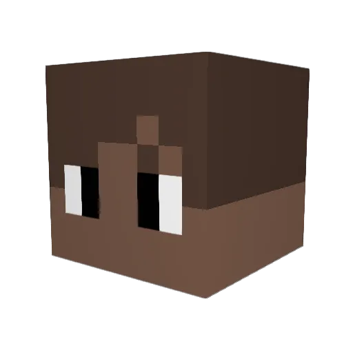 TalaoGameplays Minecraft avatar head, 3D render