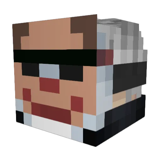 Talar65a Minecraft avatar head, 3D render