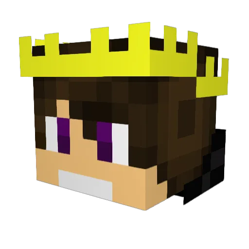 Taldoorrak Minecraft avatar head, 3D render