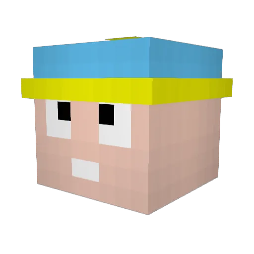 Tale96 Minecraft avatar head, 3D render
