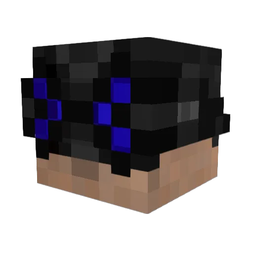TaleE1 Minecraft avatar head, 3D render