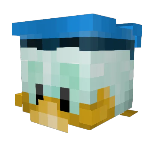 Talefar Minecraft avatar head, 3D render