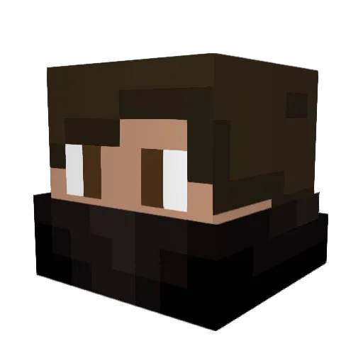 TalentedTanner Minecraft avatar head, 3D render
