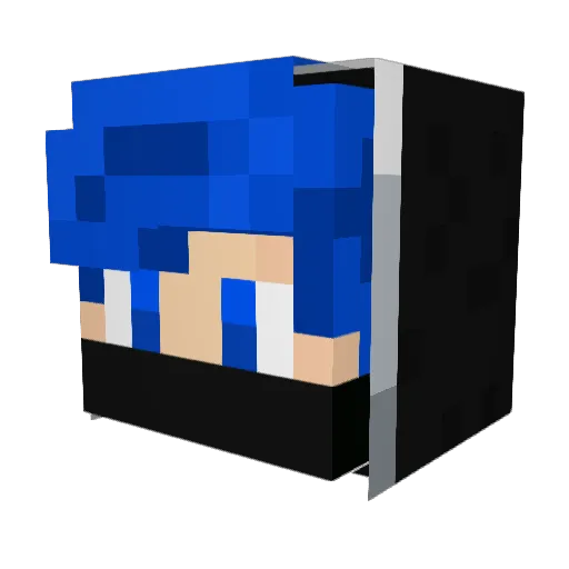 Talenzcito Minecraft avatar head, 3D render