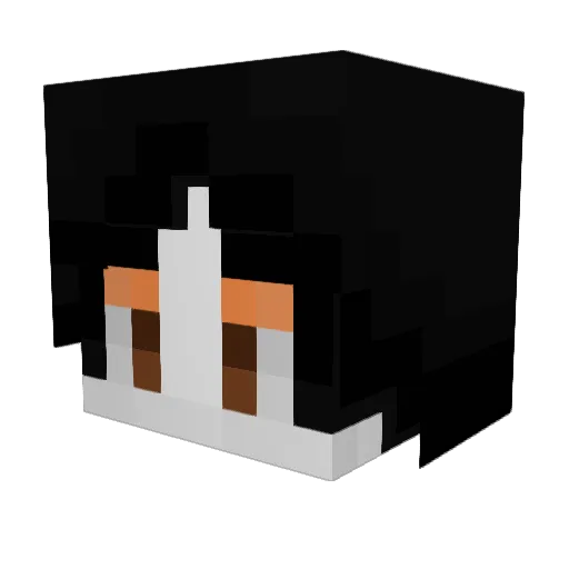 TaleoftheFox Minecraft avatar head, 3D render