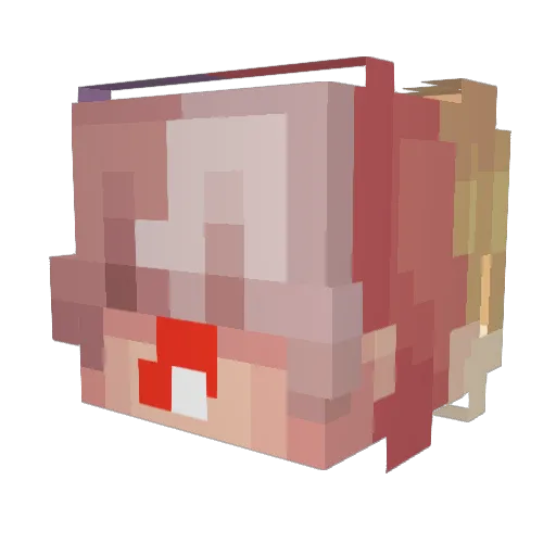 Talerperty Minecraft avatar head, 3D render