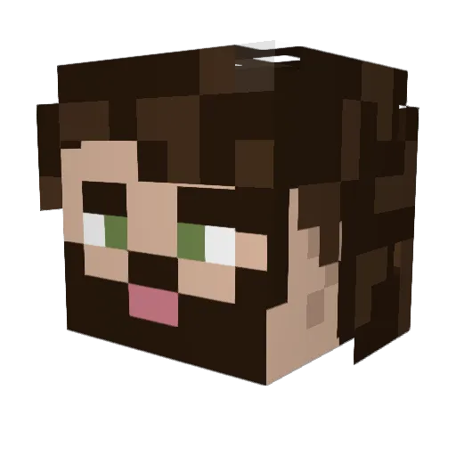 Tales_Maldonado Minecraft avatar head, 3D render