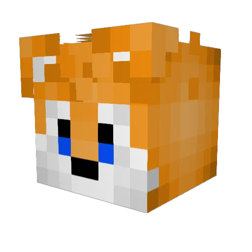 Talezy Minecraft avatar head, 3D render