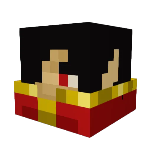 Talezz Minecraft avatar head, 3D render