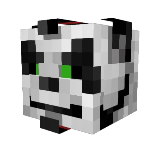 Talfurian Minecraft avatar head, 3D render