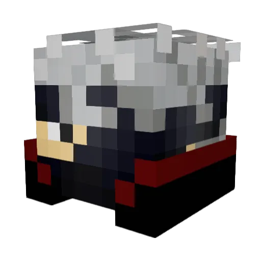 Talgv Minecraft avatar head, 3D render